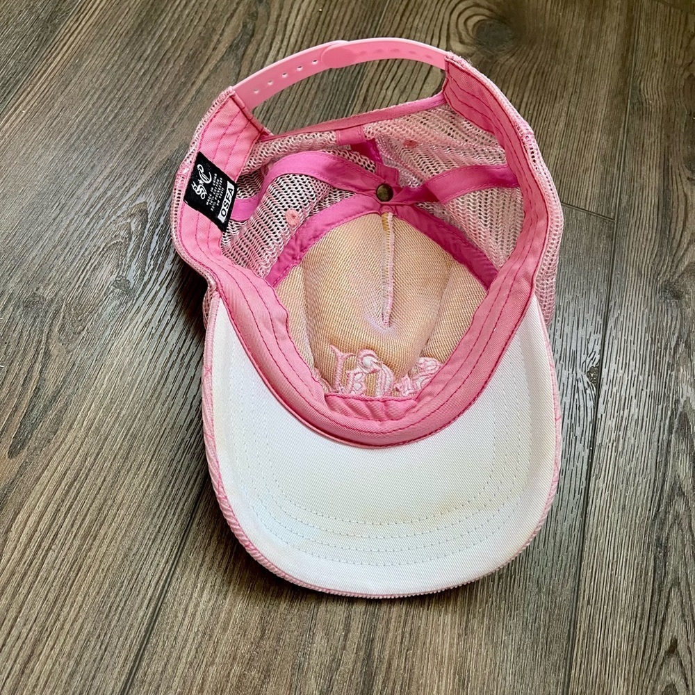 Pink Baseball Cap with Embroidered Logo - Picture 7 of 10